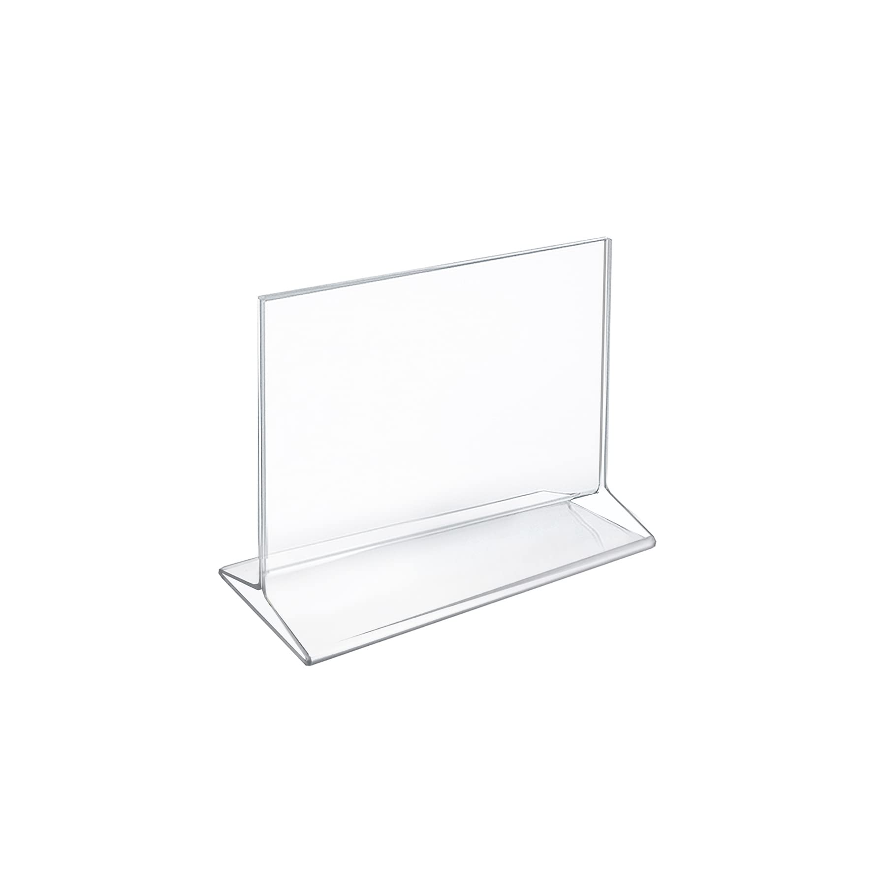Azar Displays Top-Load Acrylic Sign Holders, Clear, Pack of 10