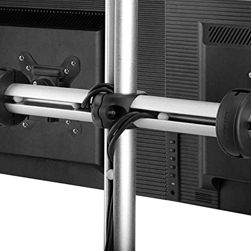Atdec VFS-DH Dual Freestanding Horizontal Desk Monitor Mount (Supports two displays horizontally up to 27) with horizontal