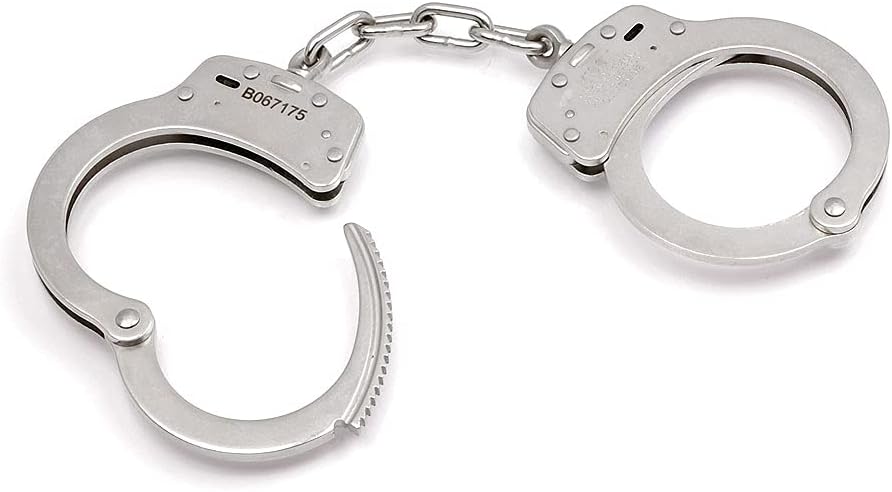 Smith & Wesson Model 100L Extra Link Nickel Finish Handcuffs