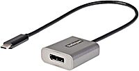 StarTech.com USB C to DisplayPort Adapter, 8K/4K 60Hz USB-C to DisplayPort 1.4 Dongle, USB Type-C to DP Monitor Video Converter, Works w/TB3 - 12" Attached Cable, Upgraded Version of CDP2DP (CDP2DPEC)