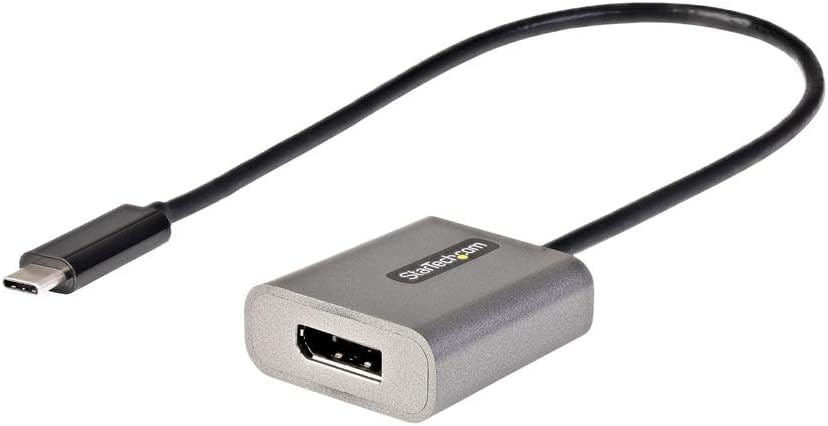 StarTech.com USB C to DisplayPort Adapter, 8K/4K 60Hz USB-C to DisplayPort 1.4 Dongle
