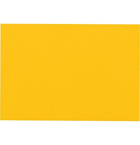 LUX Mini Flat Cards, #17, 2 9/16in x 3 9/16in, Sunflower Yellow, Pack Of 250