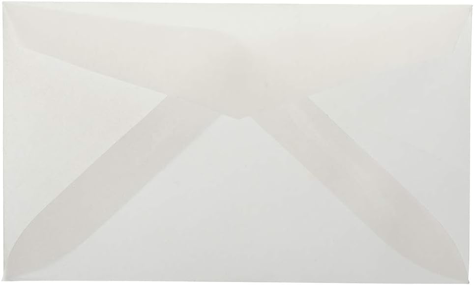 JAM PAPER Translucent Vellum Invitation Envelopes