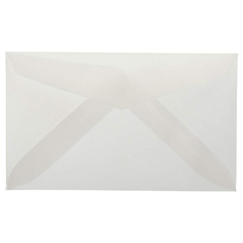 JAM PAPER Translucent Vellum Invitation Envelopes