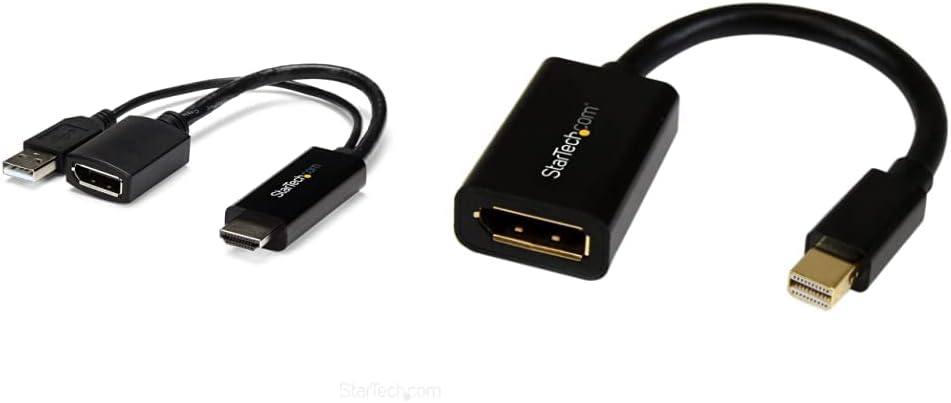StarTech.com HDMI to DisplayPort Adapter - 4K 30Hz - HDMI to DisplayPort Converter - Compact HDMI to DP Adapter - HD2DP
