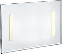 AZAR DISPLAYS Clear Acrylic Self Adhesive Wall Sign Holder Frames - Pack of 10