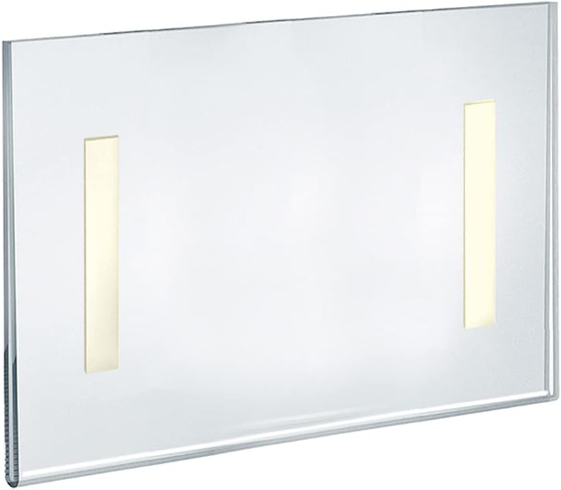 AZAR DISPLAYS Clear Acrylic Self Adhesive Wall Sign Holder Frames - Pack of 10