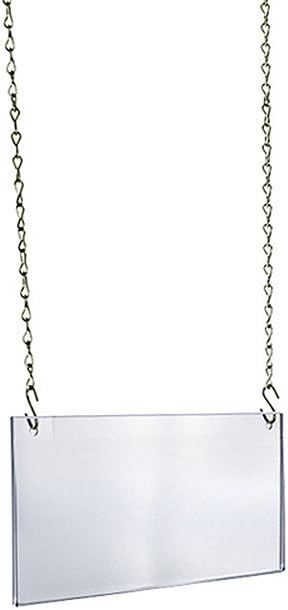 Azar Displays Hanging Poster Frames, Clear Acrylic, Ceiling-Mount