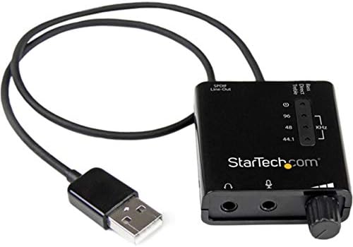 StarTech.com USB Sound Card w/ SPDIF Digital Audio & Stereo Mic – External Sound Card for Laptop or PC