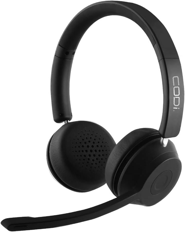 CODi Bluetooth Wireless Dual Ear Stereo Headset - with AI-Environmental Noise Cancellation (ENC) technology