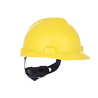 MSA V-Gard Cap Style Safety Hard Hat with Fas-Trac III Ratchet Suspension