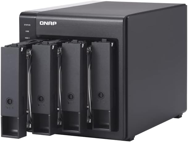 QNAP TR-004 4 Bay USB Type-C Direct Attached Storage (DAS) with hardware RAID (Diskless) 4 Bay Diskless