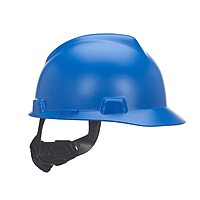 MSA V-Gard Cap Style Safety Hard Hat with Fas-Trac III Ratchet Suspension
