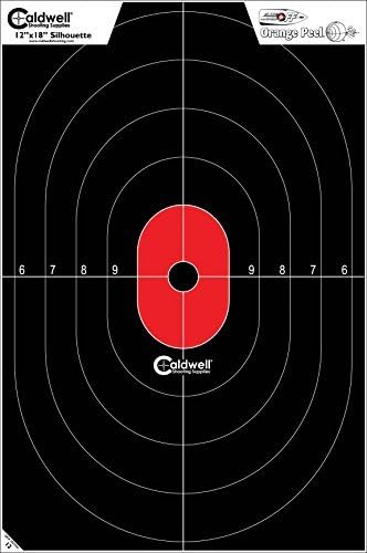 CALDWELL Silhouette Center Mass Targets Hi-Vis Flake-Off