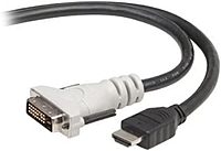 Belkin - Adapter cable - single link - DVI-D male to HDMI male - 10 ft