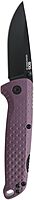 SOG Adventurer LB 3" Lightweight Portable Outdoor Folding Knife | CRYO 5CR15MOV Steel | GRN Handle - PURPLE/BLACK