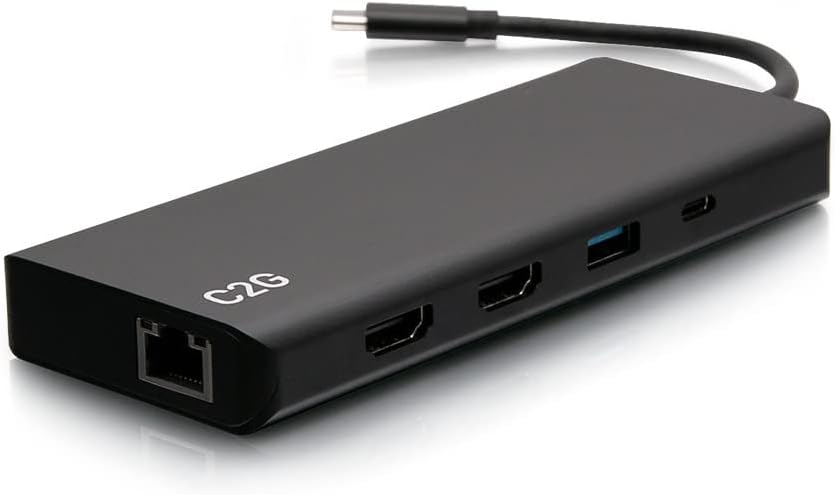 USB-C® 9-in-1 Dual Display Docking Station with 60W Power Supply, HDMI®, Ethernet, USB