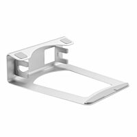 Laptop Stand - 2-in-1 Laptop Riser Stand or Vertical Stand - Ideal for Ultrabooks & MacBook Pro/Air - Ergonomic Angled Notebook Holder for Office Desk - Silver, Aluminum