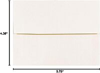 JAM PAPER Opal Stardream Metallic Invitation Envelopes