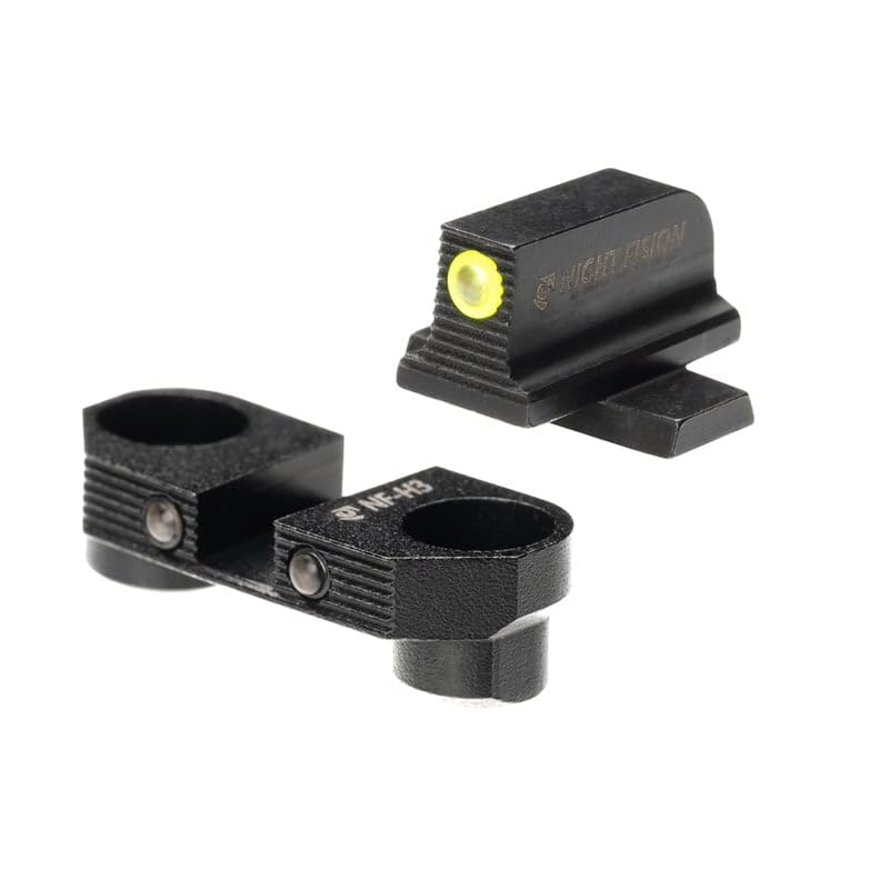 Night Fision Optic Mounted Night Sights for P320/M17 w/Holosun SCS320 - Yellow Front