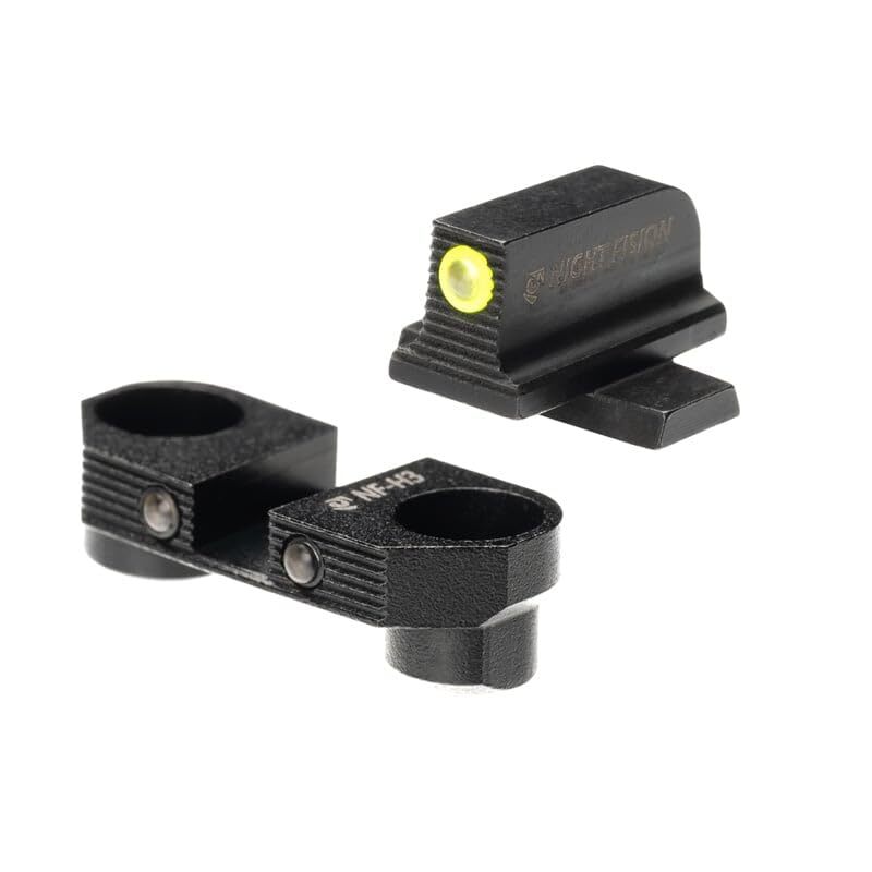 Night Fision Optic Mounted Night Sights for P320/M17 w/Holosun SCS320 - Yellow Front