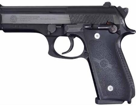 Hogue Rubber Grip Panel Set for Taurus PT-92, PT-99, PT-100, PT101, PT-92AR, Black - 99010