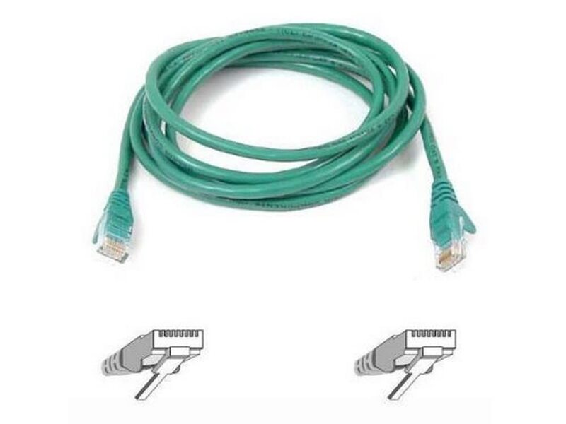 Belkin - Patch cable - RJ-45 (M) to RJ-45 (M) - 1 ft - UTP - CAT 6 - snagless - green - for Omniview SMB 1x16, SMB 1x8; OmniView SMB CAT5 KVM Switch