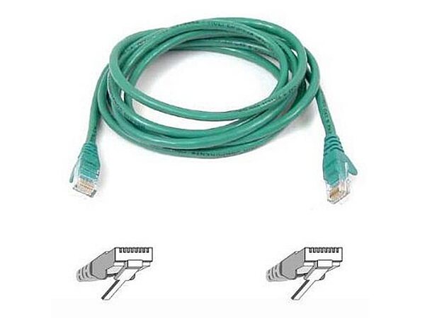 Belkin - Patch cable - RJ-45 (M) to RJ-45 (M) - 1 ft - UTP - CAT 6 - snagless - green - for Omniview SMB 1x16, SMB 1x8; OmniView SMB CAT5 KVM Switch