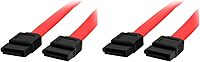 StarTech.com 36in SATA Cable - Serial ATA 150 - SATA (F) to (F) - 3 ft - Red - SATA36 (Pack of 2) Red 1 Count (Pack of 2)