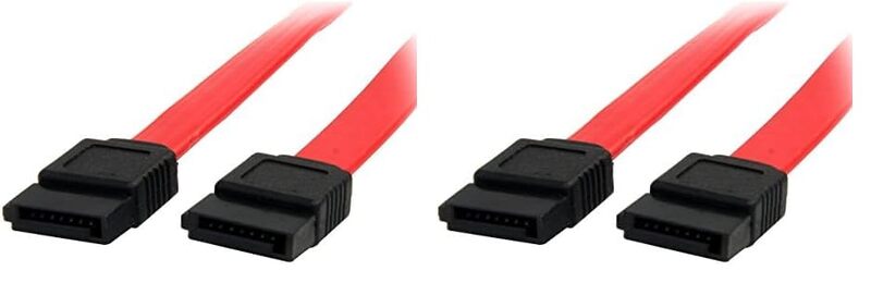StarTech.com 36in SATA Cable - Serial ATA 150 - SATA (F) to (F) - 3 ft - Red - SATA36 (Pack of 2) Red 1 Count (Pack of 2)