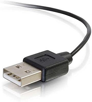 C2G Legrand USB A to B Cable, Male to Male USB Cable, Micro USB Cable, 18 Inch (1.5 Foot) Data Transfer Cable, Black USB Cord, 1 Count, C2G 27053