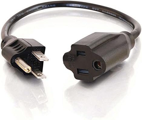 C2G 4FT Premium Universal Extension Cord - Power Extension Cord for TV, Computer, Monitor, Appliance & More (29930)