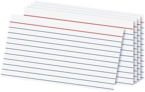 Office Depot Index Cards, 3in. x 5in., Ruled, White, 100, OD40153
