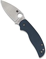 Spyderco Sage 5 Folding Pocket Knife with 3 Inch CPM SPY27 Steel Blade and Cobalt Blue G-10 Handle - PlainEdge - C123GPCBL