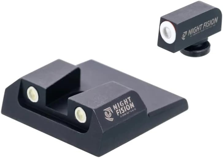 Night Fision Tritium Night Sight Set for Taurus G2C/G2/G3/TX22 - Perfect Dot Front Sight with Fluorescent Ring
