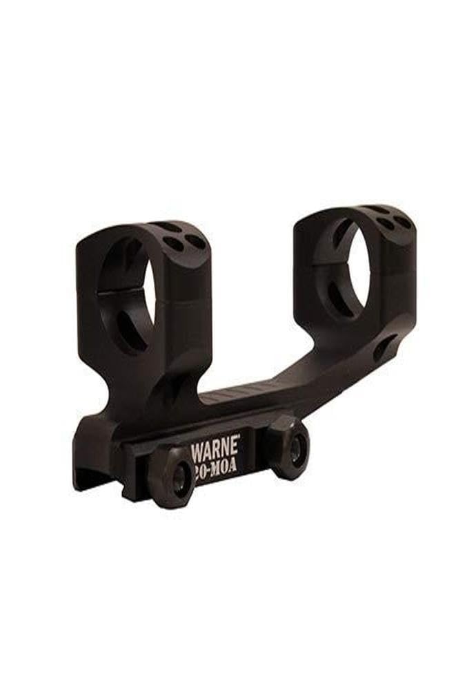 WARNE LRSKEL34TW 20MOA, Extended Skeletonized 34mm MSR Mount, in-Built 20MOA, Steel Threaded Inserts, Black
