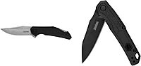 Kershaw Camshaft Pocket Knife; 3" 4Cr14 Steel Blade; Assisted Folder Opening Knife; Outdoor, EDC,black KNIFE + KNIFE,1402BLK
