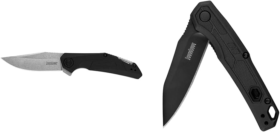 Kershaw Camshaft Pocket Knife; 3" 4Cr14 Steel Blade; Assisted Folder Opening Knife; Outdoor, EDC,black KNIFE + KNIFE,1402BLK