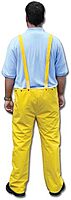MCR Safety Rain Bib Overalls, Large, Yellow (PVC/Polyester)