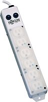 Tripp Lite Safe-IT UL 1363A Medical-Grade Power Strip for Patient-Care Vicinity 6x 15A Hospital-Grade Outlets Safety Covers 7 ft. Cord