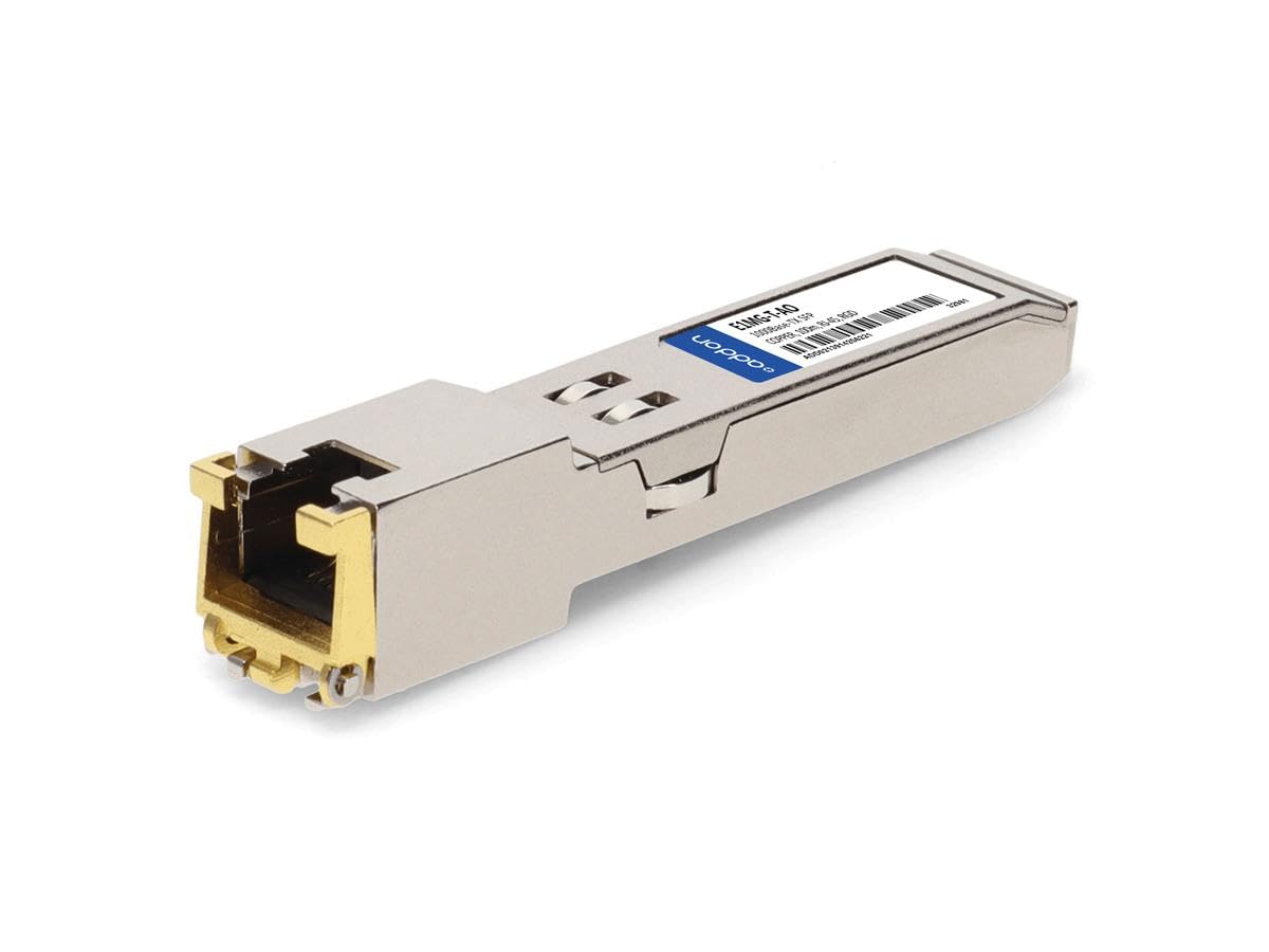 Addon E1MG-T-AO Compatible with Brocade E1MG-T Compatible TAA Compliant 10/100/1000BASE-TX SFP TRANSCEIVER