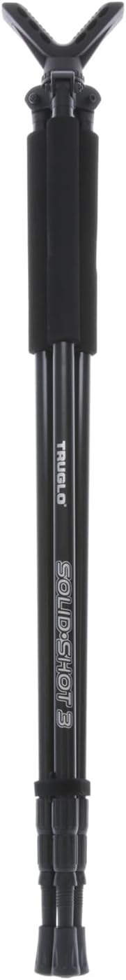 TruGlo Solid Shot Versatile Durable Adjustable Collapsible Rifle Shooting & Crossbow Hunting Tripod withRotating Head Design