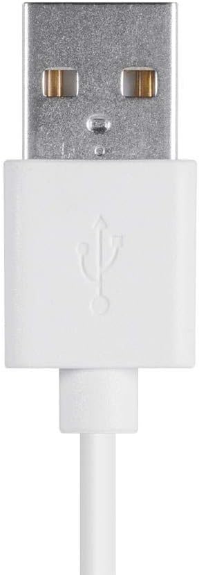 Monoprice Lightning to USB Type-A Charging Cable - Apple MFi Certified, 3 Feet, White - Essential Series