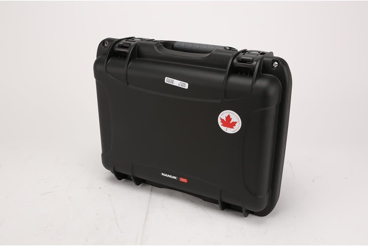 NANUK Large Series 925 Lightweight NK-7 Resin Waterproof Case with Cubed Foam, Black