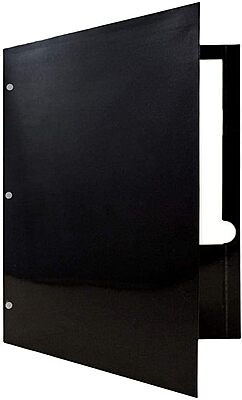 JAM PAPER Laminated Two-Pocket Glossy 3-Hole Letter Size Folders