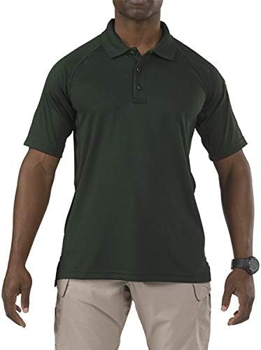 5.11 Tactical Men's Performance Short Sleeve Polo, 100% Polyester, Moisture Wicking, Style 71049
