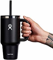 Hydro Flask Travel Tumbler with Handle, Lid and Straw - Insulated Stainless Steel