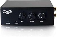C2G Legrand Audio Amplifier, Black Audio Component Amplifier with Remote Wired Wall Plate Controller, TAA Compliant Amp