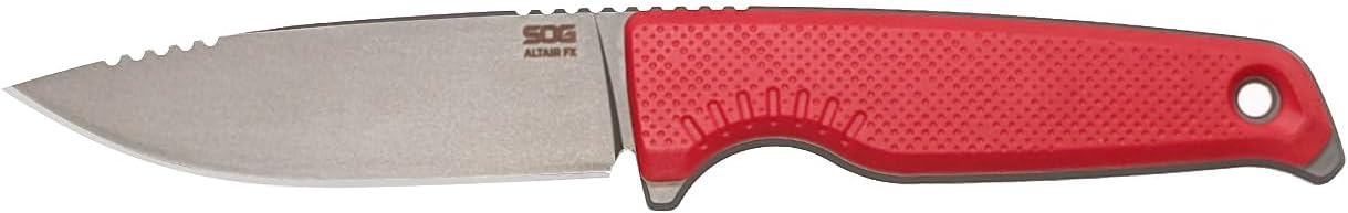 SOG Altair FX Lightweight Compact Multi-Functional Fixed Blade Knife | CRYO/CPM 154CM Steel | UMS Sheath | Removable GRN