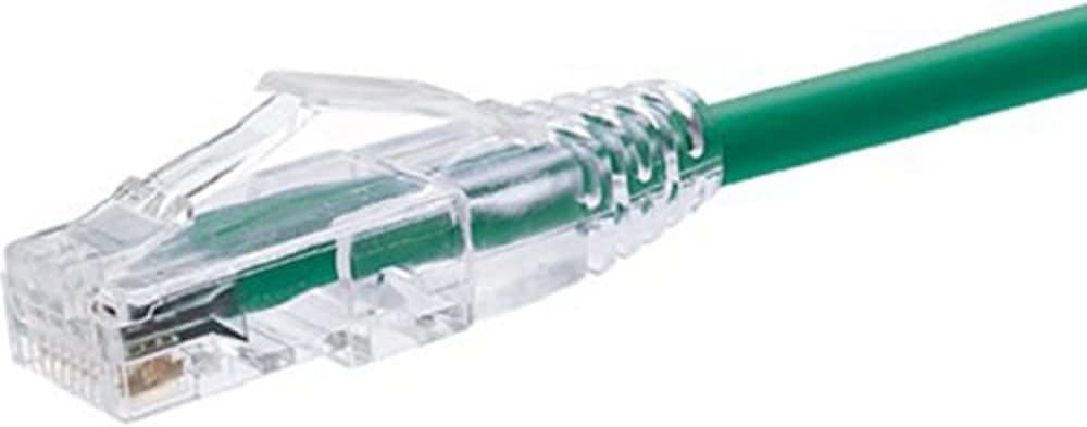 UNC GROUP CS6-03F-GRN CAT6 Slim Ethernet Patch Cable - 3ft Green UTP, 28AWG, Snagless RJ45